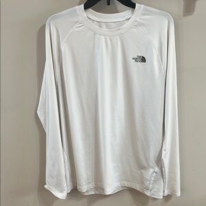 The North Face Men's White Long performance Shirt